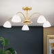 Lustre aplicate - Lustra aplicata 5 brate elegant design modern OPALDESIGN, auriu mat