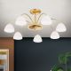Lustre aplicate - Lustra aplicata 7 brate elegant design modern OPALDESIGN, auriu mat