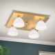Plafoniere - Plafoniera eleganta design modern OPALDESIGN 4L, auriu mat