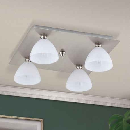 Plafoniere - Plafoniera eleganta design modern OPALDESIGN 4L, satin