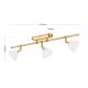Lustre aplicate - Lustra cu 3 spoturi design modern OPALDESIGN, auriu mat