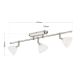 Lustre aplicate - Lustra cu 3 spoturi design modern OPALDESIGN, satin