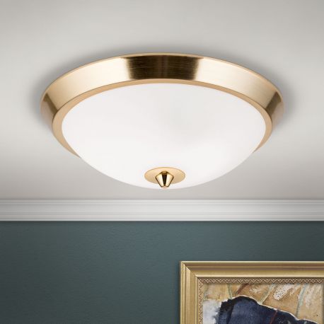 Plafoniere - Plafoniera design modern OPALDESIGN 24cm, auriu mat