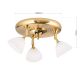 Plafoniere - Plafoniera design modern OPALDESIGN 3L, auriu mat