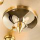 Plafoniere - Plafoniera design modern OPALDESIGN 3L, auriu mat
