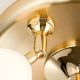 Plafoniere - Plafoniera design modern OPALDESIGN 3L, auriu mat