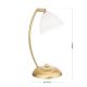 Veioze - Lampa de masa design modern OPALDESIGN, auriu mat