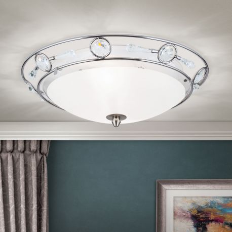 Plafoniere - Plafoniera design modern OPALDESIGN 38cm, satin