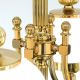Candelabre, Lustre - Lustra suspendata eleganta stil clasic Nostalgie 4L alama lucios/opal