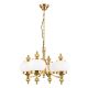 Candelabre, Lustre - Lustra suspendata eleganta stil clasic Nostalgie 4L alama lucios/opal