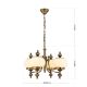 Candelabre, Lustre - Lustra suspendata eleganta stil clasic Nostalgie 4L patina/ champagne