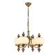 Candelabre, Lustre - Lustra suspendata eleganta stil clasic Nostalgie 4L patina/ champagne