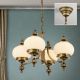 Candelabre, Lustre - Lustra suspendata eleganta stil clasic Nostalgie 4L patina/ champagne
