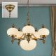Candelabre, Lustre - Lustra suspendata eleganta stil clasic Nostalgie 6L patina/ champagne