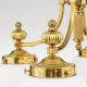 Candelabre, Lustre - Lustra suspendata eleganta stil clasic Nostalgie 4L alama lucios/opal