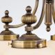 Candelabre, Lustre - Lustra suspendata eleganta stil clasic Nostalgie 4L patina/ champagne