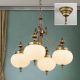 Candelabre, Lustre - Lustra suspendata eleganta stil clasic Nostalgie 4L patina/ champagne