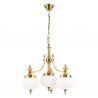Lustra suspendata eleganta stil clasic Nostalgie 4L alama lucios/opal