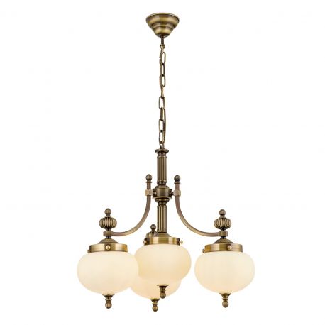 Candelabre, Lustre - Lustra suspendata eleganta stil clasic Nostalgie 4L patina/ champagne
