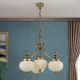 Candelabre, Lustre - Lustra suspendata eleganta stil clasic Nostalgie 4L patina/ champagne