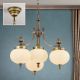 Candelabre, Lustre - Lustra suspendata eleganta stil clasic Nostalgie 4L patina/ champagne