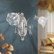 Aplice, corpuri de iluminat pentru pereti - Aplica de perete design clasic LA BOHEME 2L, argintiu antic