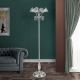 Lampadare - Lampadar, Lampa de podea design clasic LA BOHEME, argintiu antic