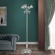 Lampadare - Lampadar, Lampa de podea design clasic LA BOHEME, argintiu antic