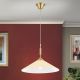 Iluminat interior - Lustra, Pendul realizat manual ARTDESIGN 40cm, alama mat/ champagne