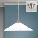Iluminat interior - Lustra, Pendul realizat manual ARTDESIGN 40cm, crom satinat/ alb opac
