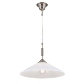 Lustra, Pendul realizat manual ARTDESIGN 40cm, crom satinat/ alb opac