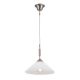 Iluminat interior - Lustra, Pendul realizat manual ARTDESIGN 30cm, crom satinat/ alb opac