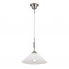Lustra, Pendul realizat manual ARTDESIGN 30cm, crom satinat/ alb opac