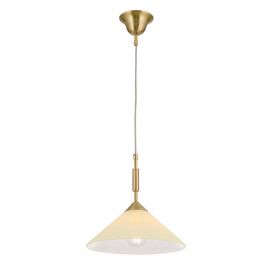 Iluminat interior - Lustra, Pendul realizat manual ARTDESIGN 30cm, alama mat/ champagne