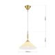 Iluminat interior - Lustra, Pendul realizat manual ARTDESIGN 30cm, alama mat/ champagne
