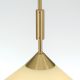 Iluminat interior - Lustra, Pendul realizat manual ARTDESIGN 30cm, alama mat/ champagne