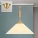 Iluminat interior - Lustra, Pendul realizat manual ARTDESIGN 30cm, alama mat/ champagne