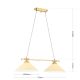 Iluminat interior - Lustra, Pendul realizat manual ARTDESIGN 2L, alama mat/ champagne