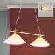 Iluminat interior - Lustra, Pendul realizat manual ARTDESIGN 2L, alama mat/ champagne
