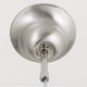 Iluminat interior - Lustra, Pendul realizat manual ARTDESIGN 25cm, crom satinat/ alb opac
