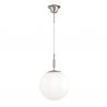Lustra, Pendul realizat manual ARTDESIGN 25cm, crom satinat/ alb opac