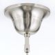 Iluminat interior - Lustra, Pendul realizat manual ARTDESIGN 30cm, crom satinat/ alb opac