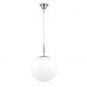 Lustra, Pendul realizat manual ARTDESIGN 30cm, crom satinat/ alb opac