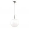 Lustra, Pendul realizat manual ARTDESIGN 30cm, crom satinat/ alb opac