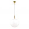 Lustra, Pendul realizat manual ARTDESIGN 30cm, alama mat/ alb opac