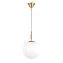 Lustra, Pendul realizat manual ARTDESIGN 25cm, alama mat/ alb opac