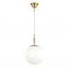 Lustra, Pendul realizat manual ARTDESIGN 25cm, alama mat/ alb opac