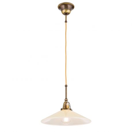 Iluminat interior - Lustra, Pendul realizat manual design rustic ARTDESIGN, patina/ champagne
