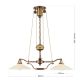 Iluminat interior - Lustra realizata manual design rustic ARTDESIGN, patina/ champagne