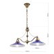 Iluminat interior - Lustra realizata manual design rustic ARTDESIGN, patina/ albastru-cobalt